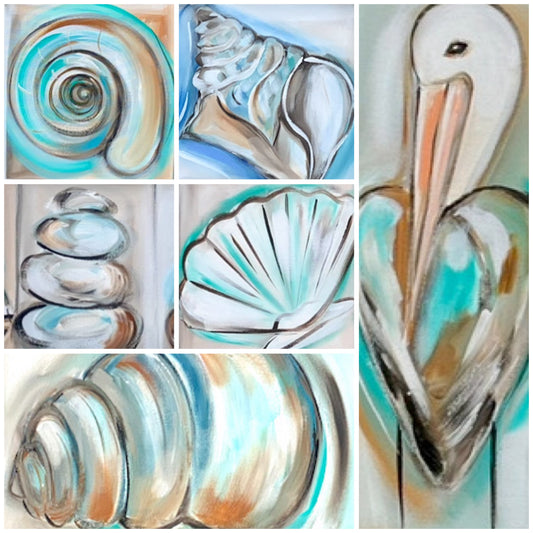 Coastal Collection - 80 x 80 cm