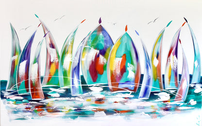 Dancing Sails - 140 x 90 cm
