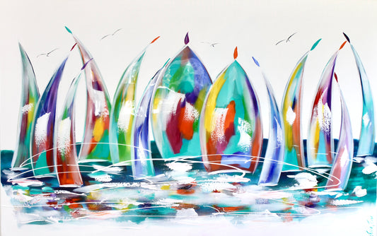 Dancing Sails - 140 x 90 cm