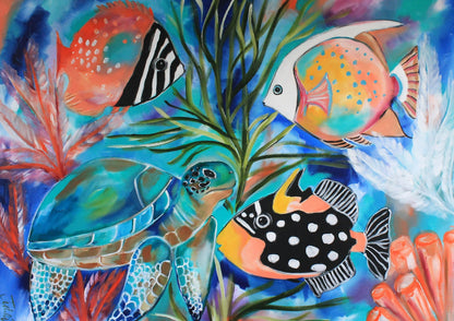 Underwater Wonders – A3 Art Print