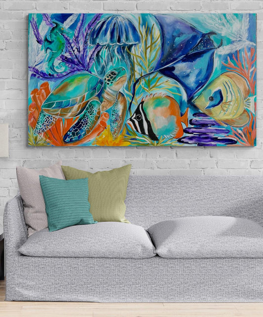 Beach vibes - Underwater Oasis - Julia Jones Art