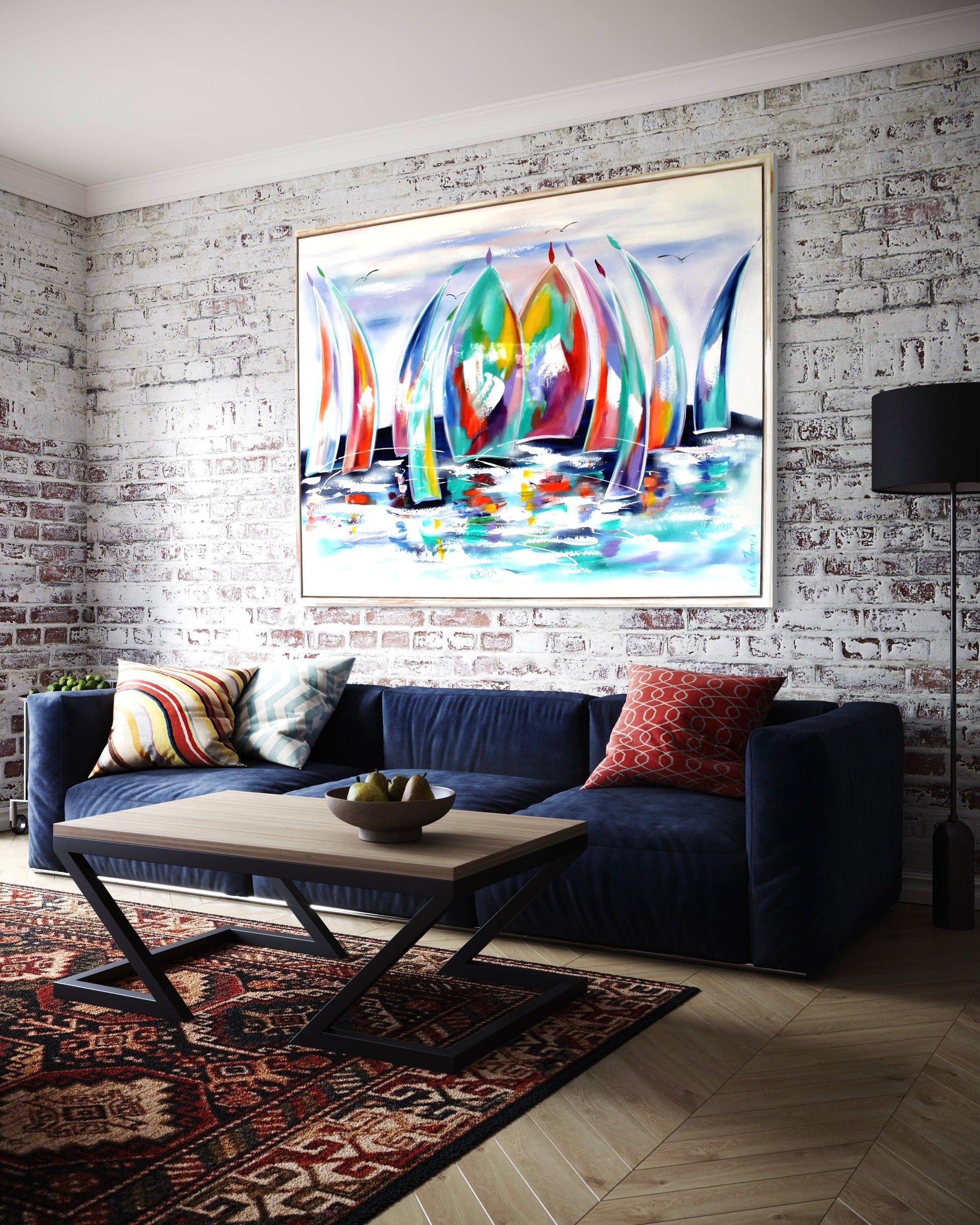 Sailing in Colour - 1.2x900 - Julia Jones Art