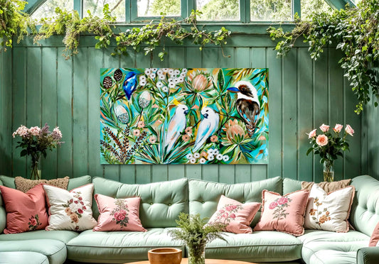 Feathered Friends - a symphony of native birds - 1.4x840
