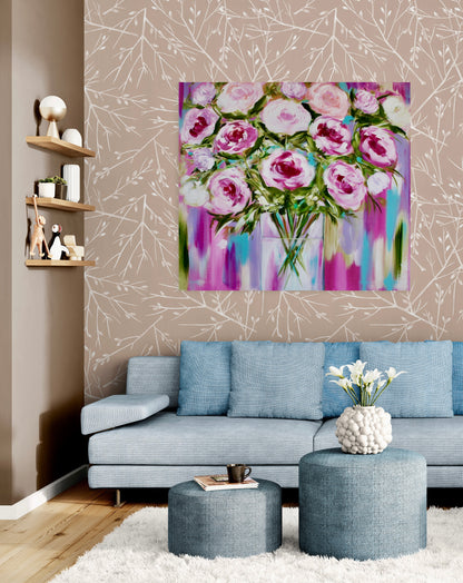 Sweet Blooms 1m x 1m
