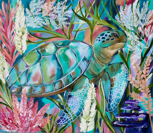 Turtles Garden - 60 x 60 cm