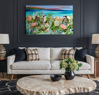 Shoreline song - 120 x 72 cm