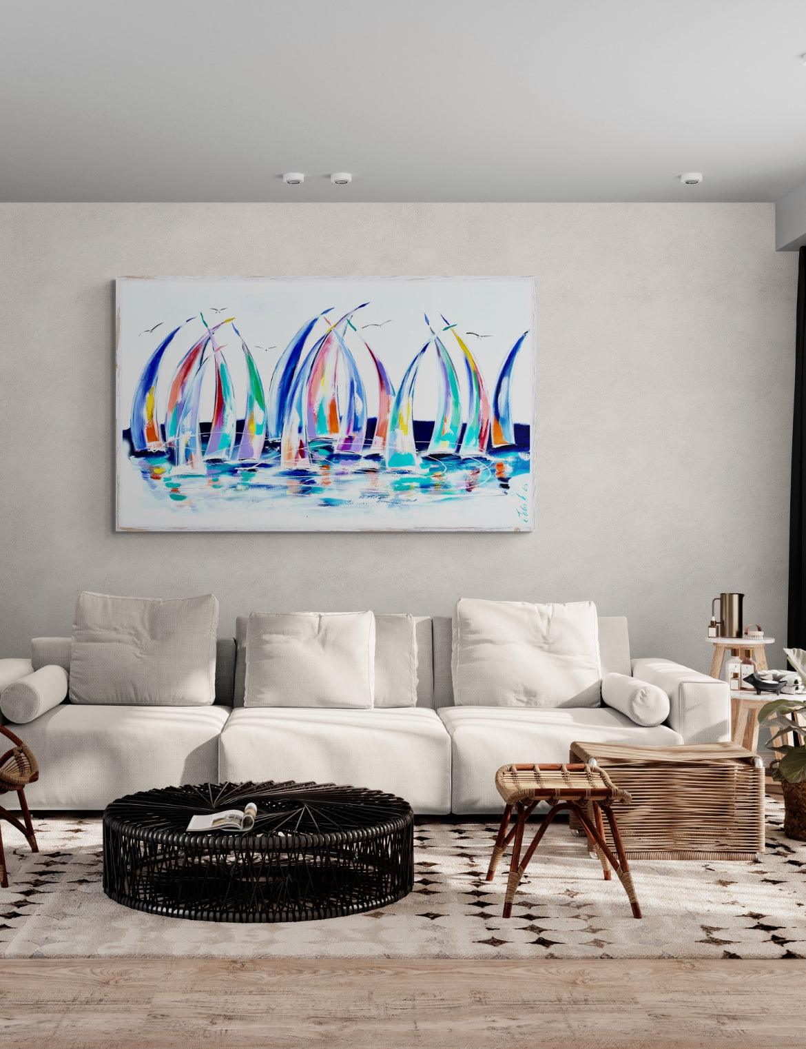 Sails - Aurora Seas - Julia Jones Art