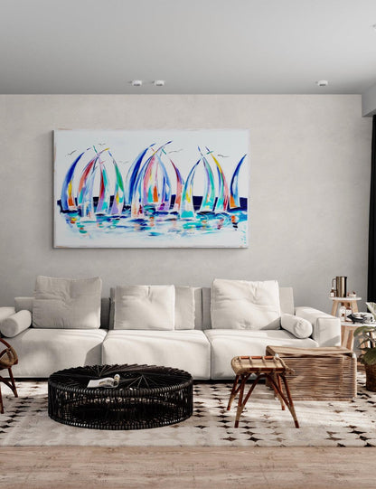 Sails - Aurora Seas - Julia Jones Art