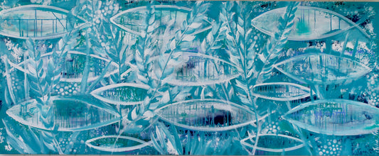 Reflections Beneath the Blue - 1.5x600