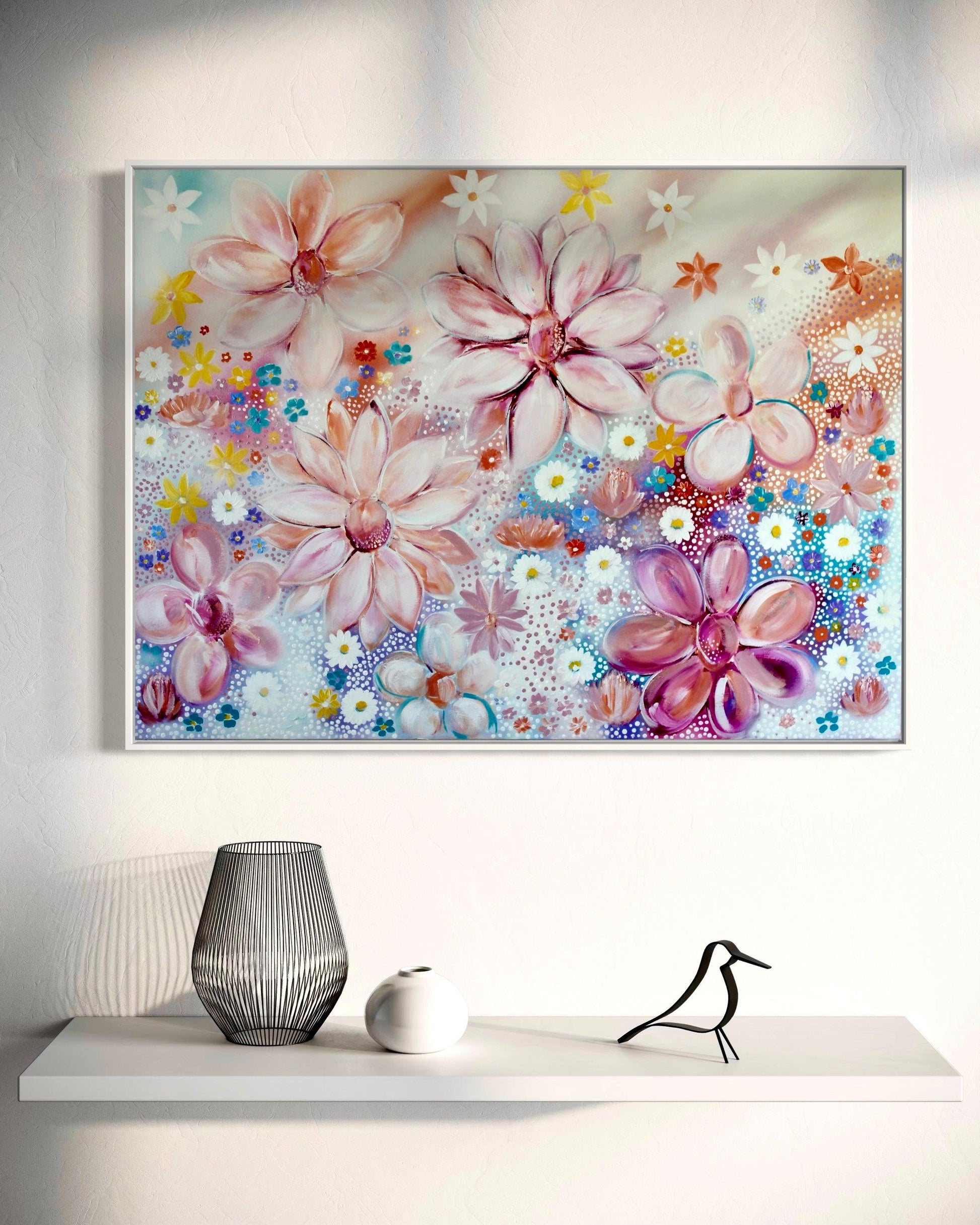 Blossom Dreamscape: Fields of Serenity - 1.2x900 - Julia Jones Art