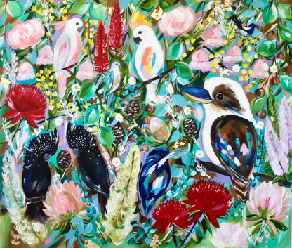 Feathered Harmony - Home amongst Nature - 1.2x1.4