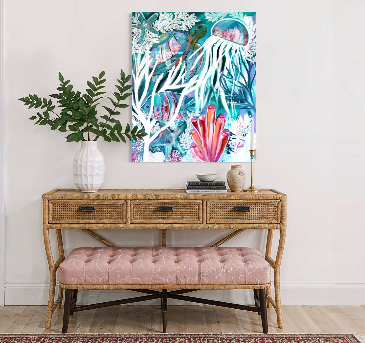 Coral Drift Mandala