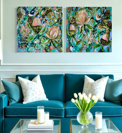Botanical Harmony - set of 2 60x60cm