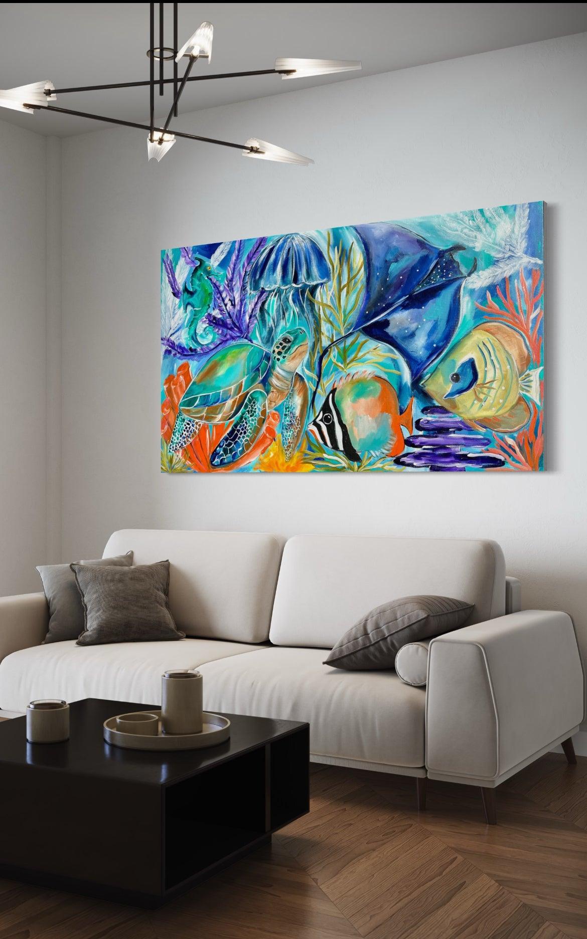 Beach vibes - Underwater Oasis - Julia Jones Art