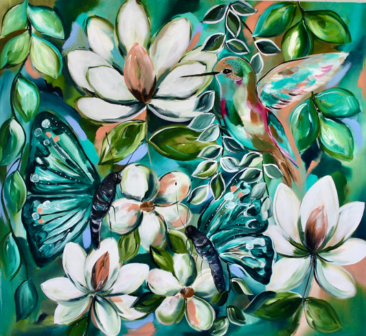 Emerald Butterfly Whispers