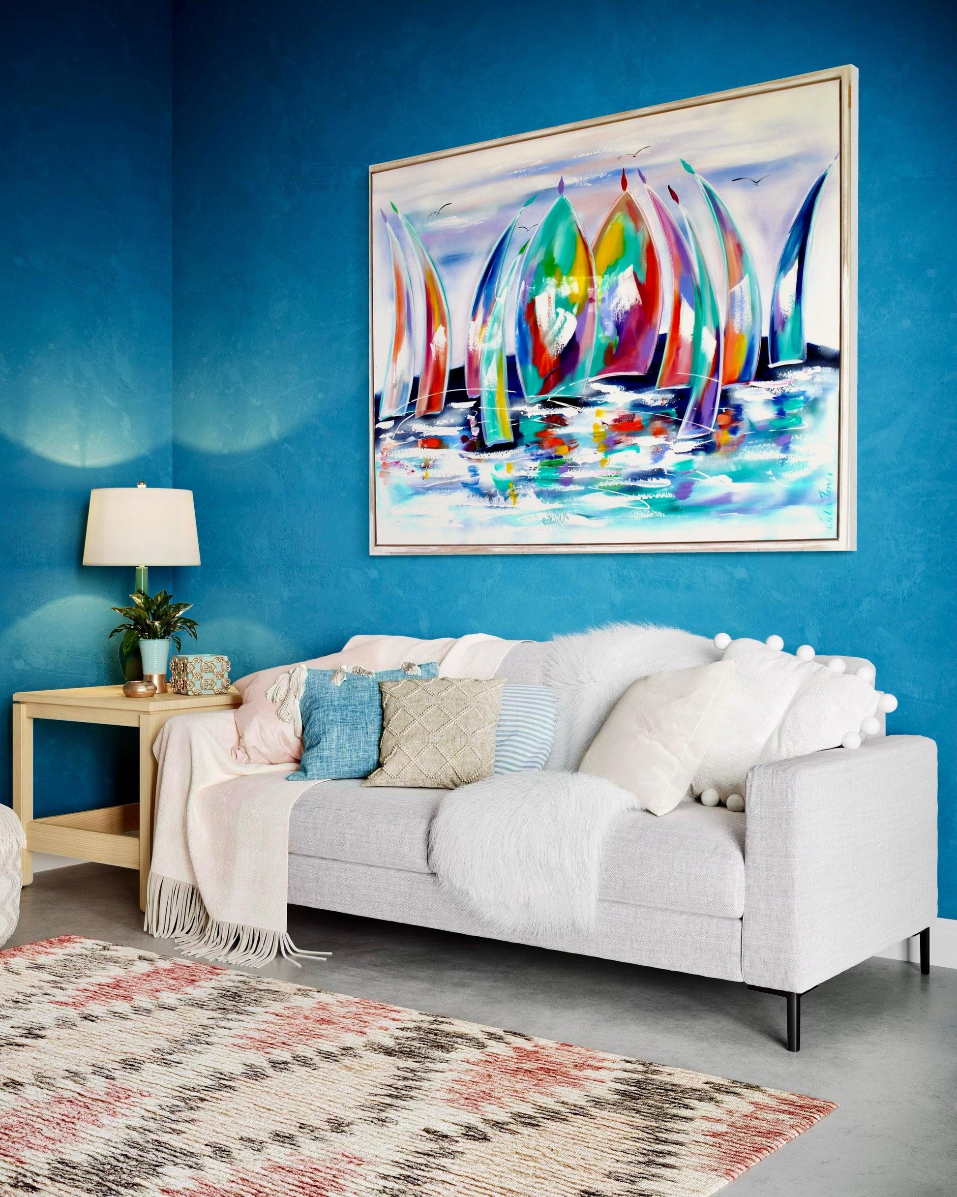 Sailing in Colour - 1.2x900 - Julia Jones Art
