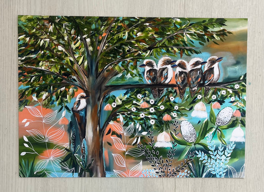 A4 Print Kookaburra blush