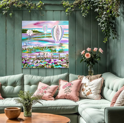 Floating Fields -100 x 100 cm