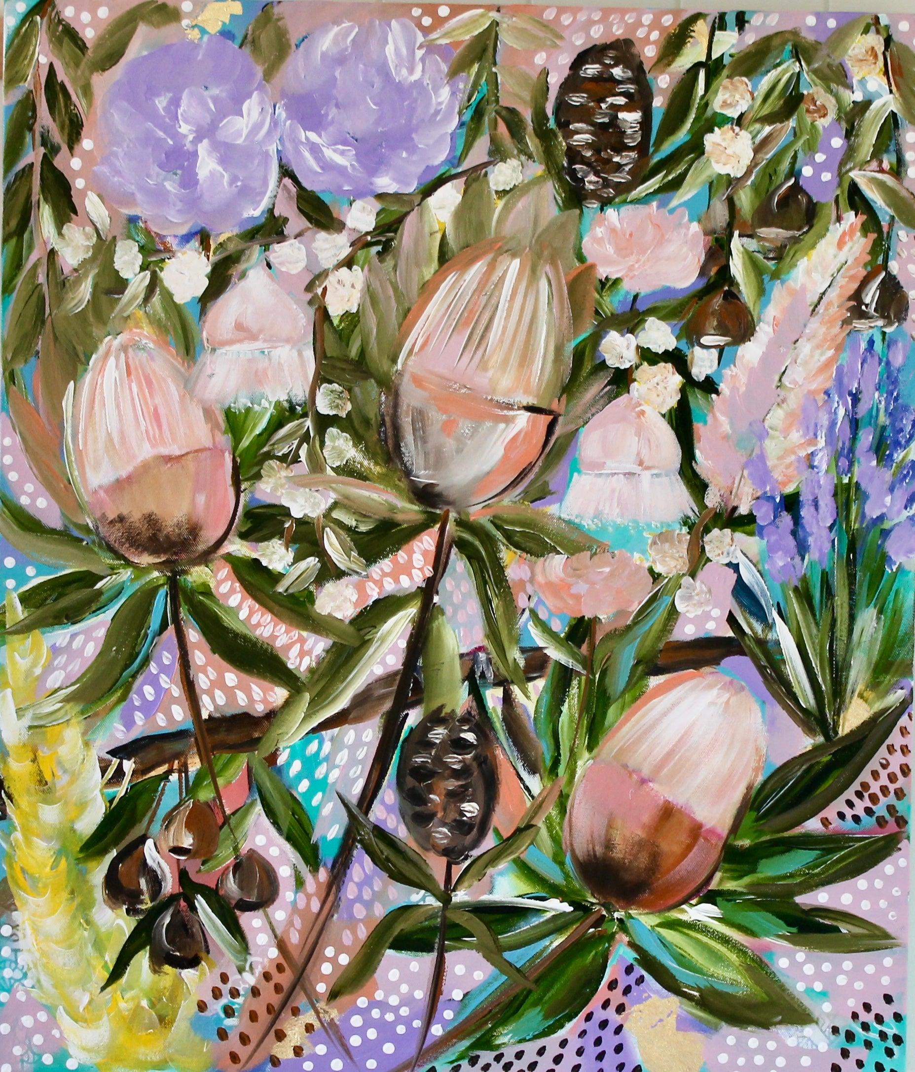 Native Bloom Harmony - 600x700 - Julia Jones Art