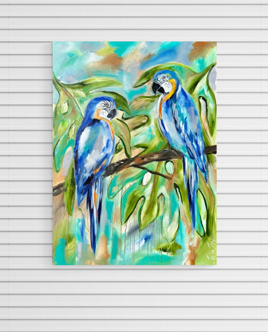 Birds - Enchanting Macaws - Julia Jones Art