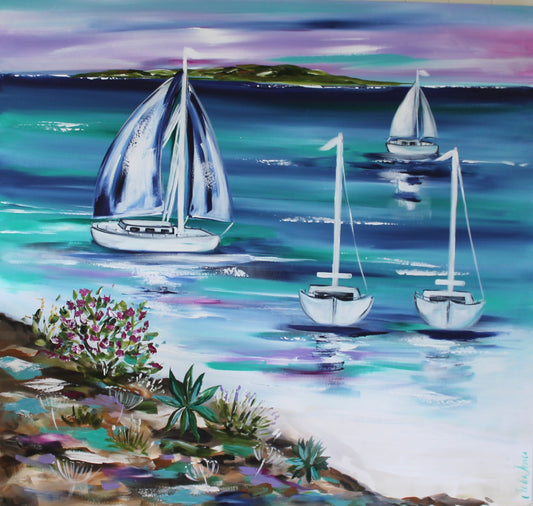 Sailing a coastal escape - 1.2x1.2
