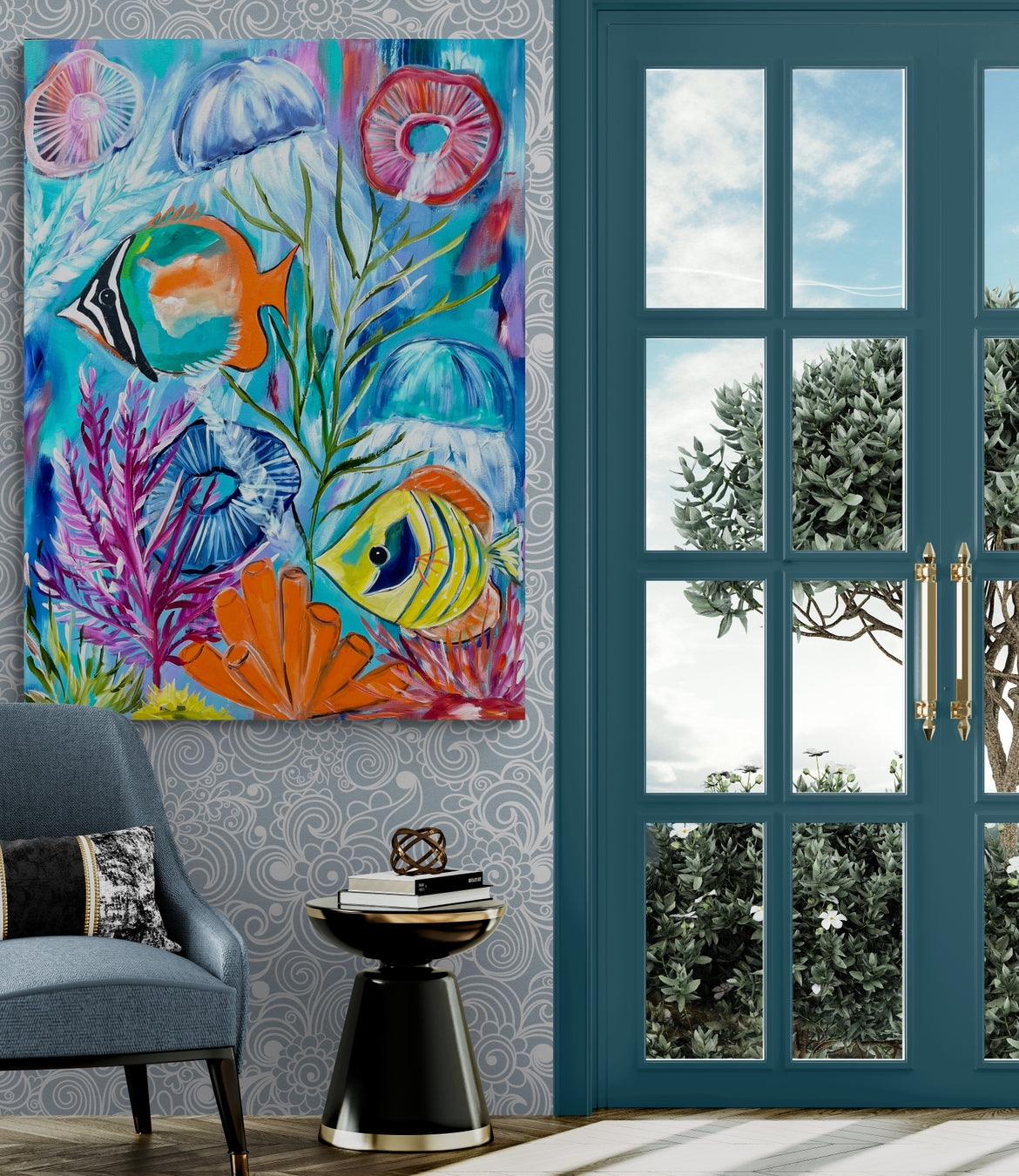 Fish - Oceanic Symphony - Julia Jones Art
