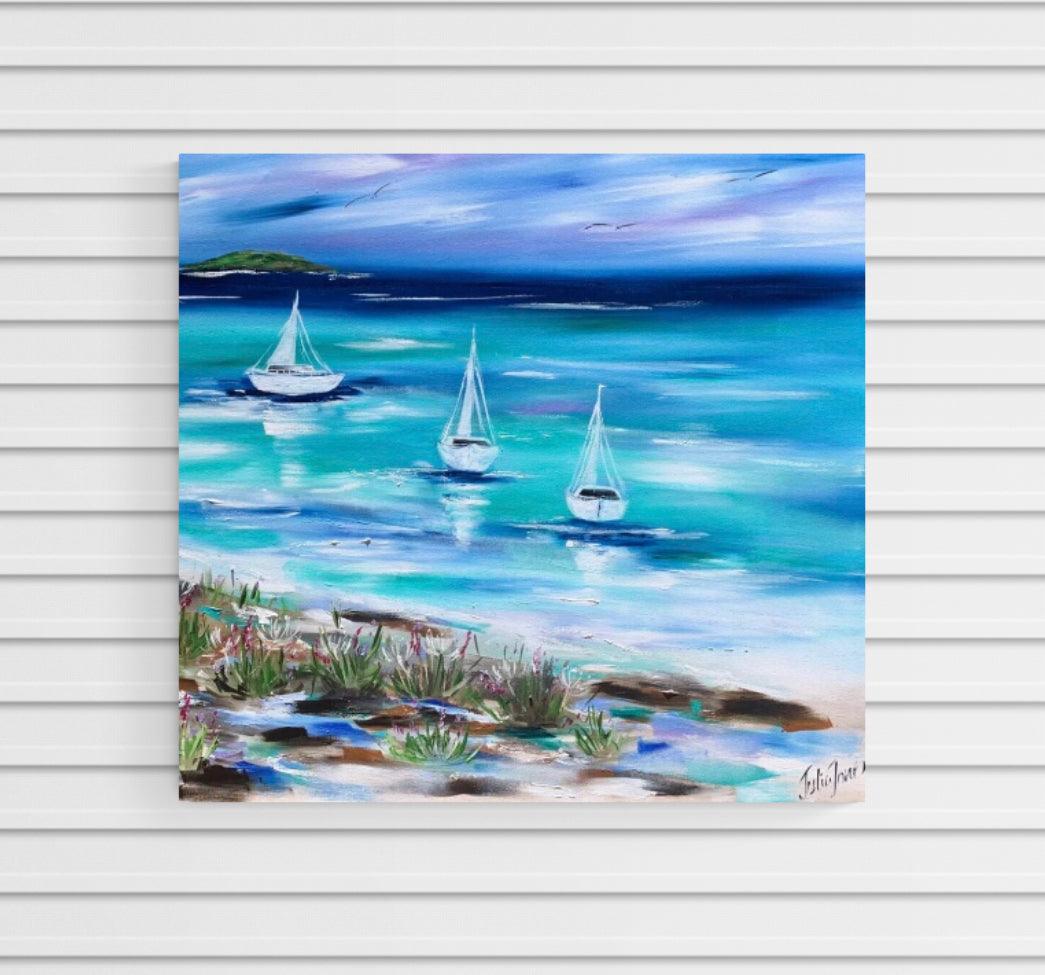 Sailing - Whitsunday Sails - Julia Jones Art