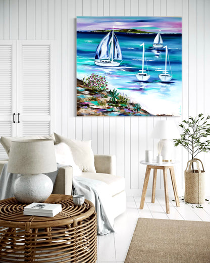 Sailing a coastal escape - 1.2x1.2