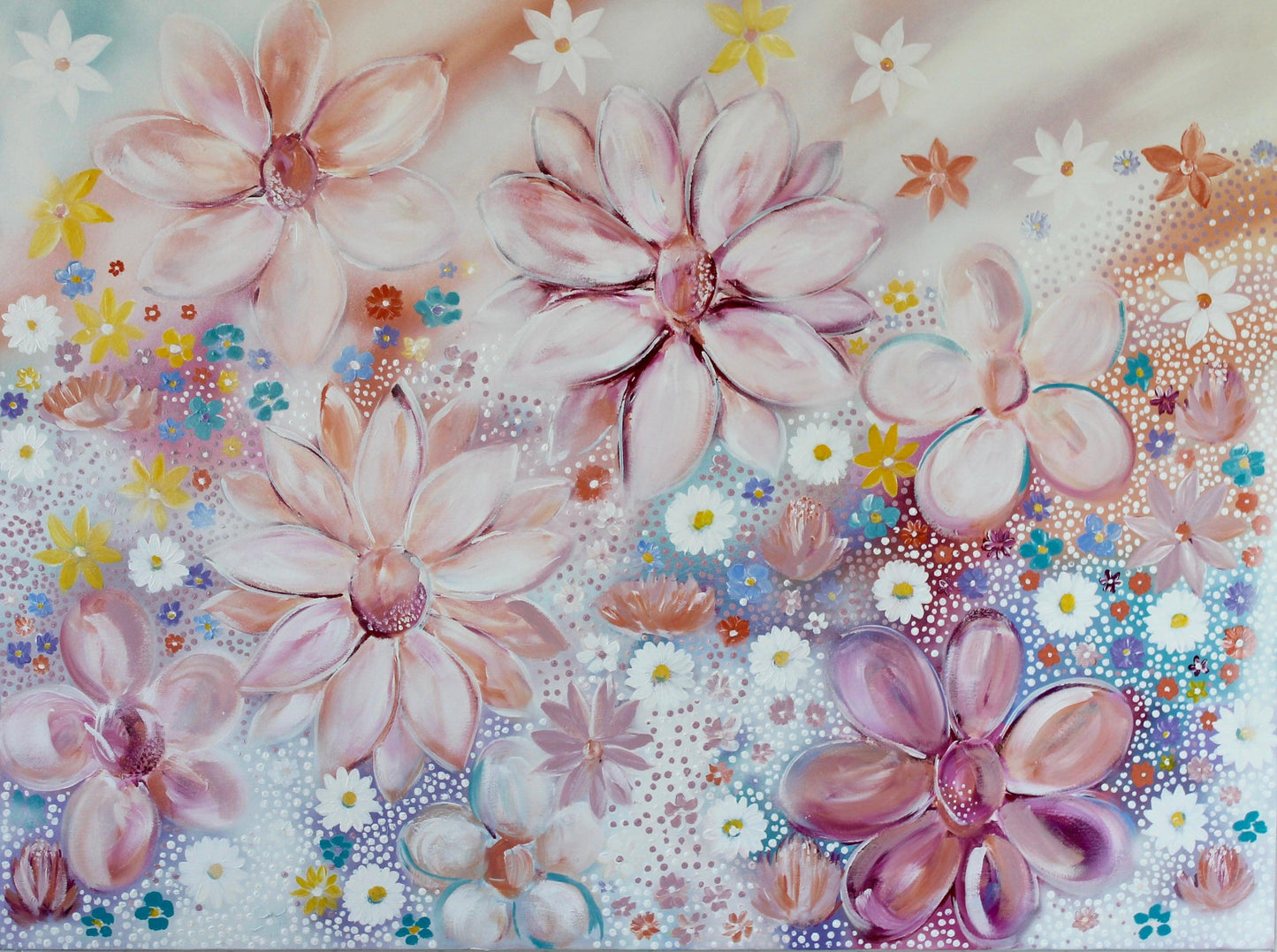 Blossom Dreamscape: Fields of Serenity - 1.2x900 - Julia Jones Art