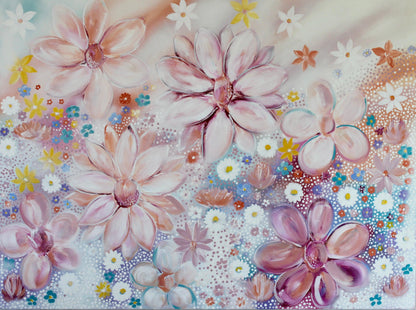 Blossom Dreamscape: Fields of Serenity - 1.2x900 - Julia Jones Art
