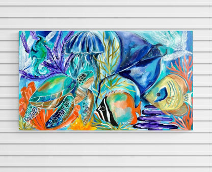 Beach vibes - Underwater Oasis - Julia Jones Art