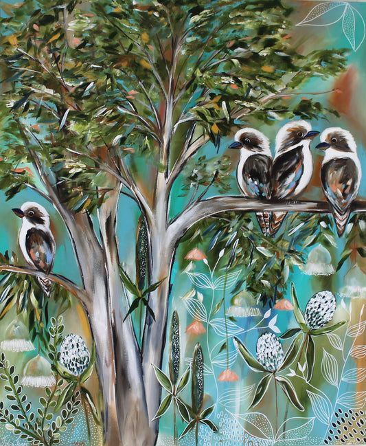 Gathered in the Gumtree - 1.2 x 1m