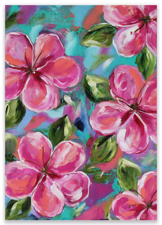 Hibiscus Haze – A3 Art Print
