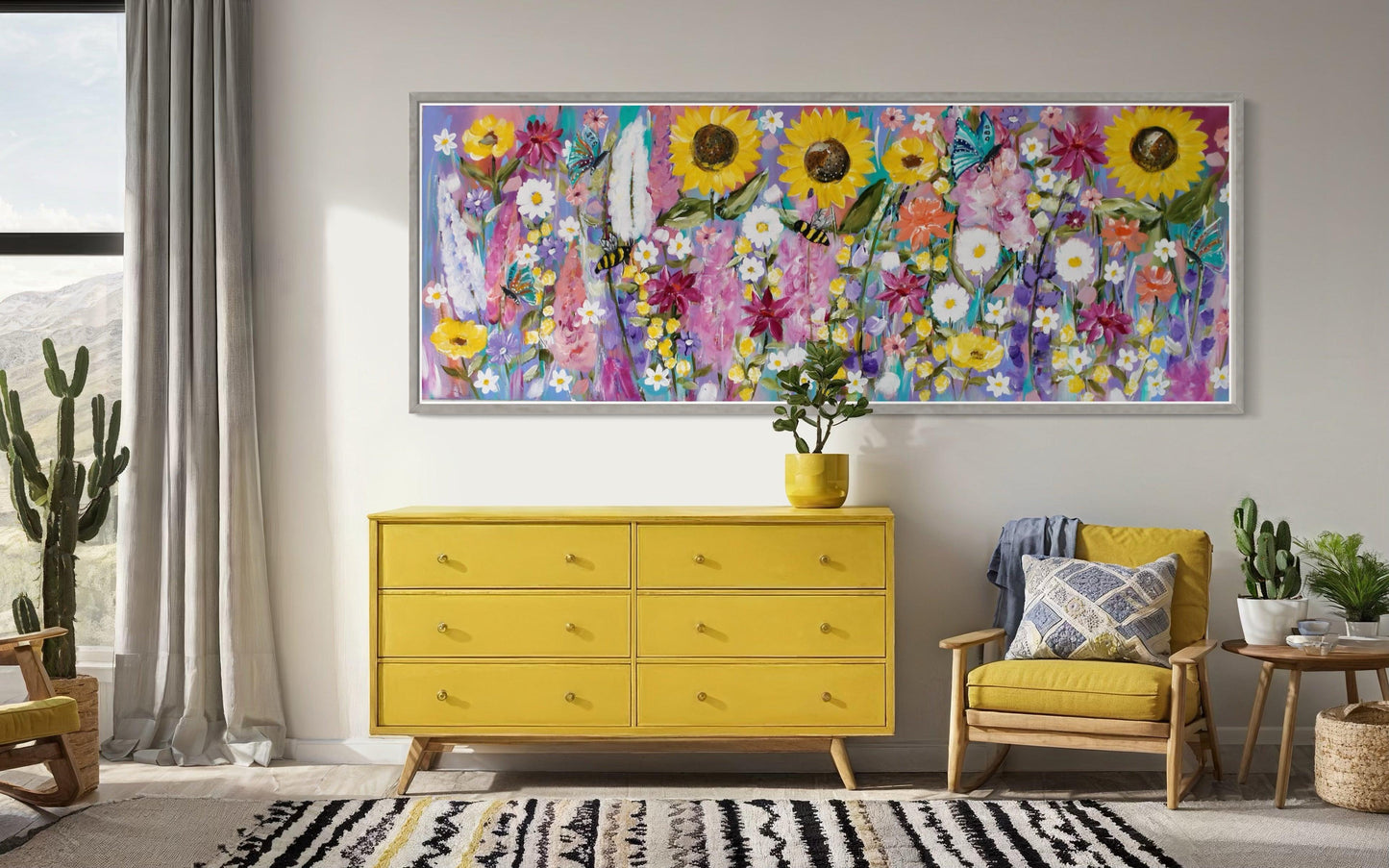 Spring Awakening: A Celebration of Color and Life - 1.4x550 - Julia Jones Art