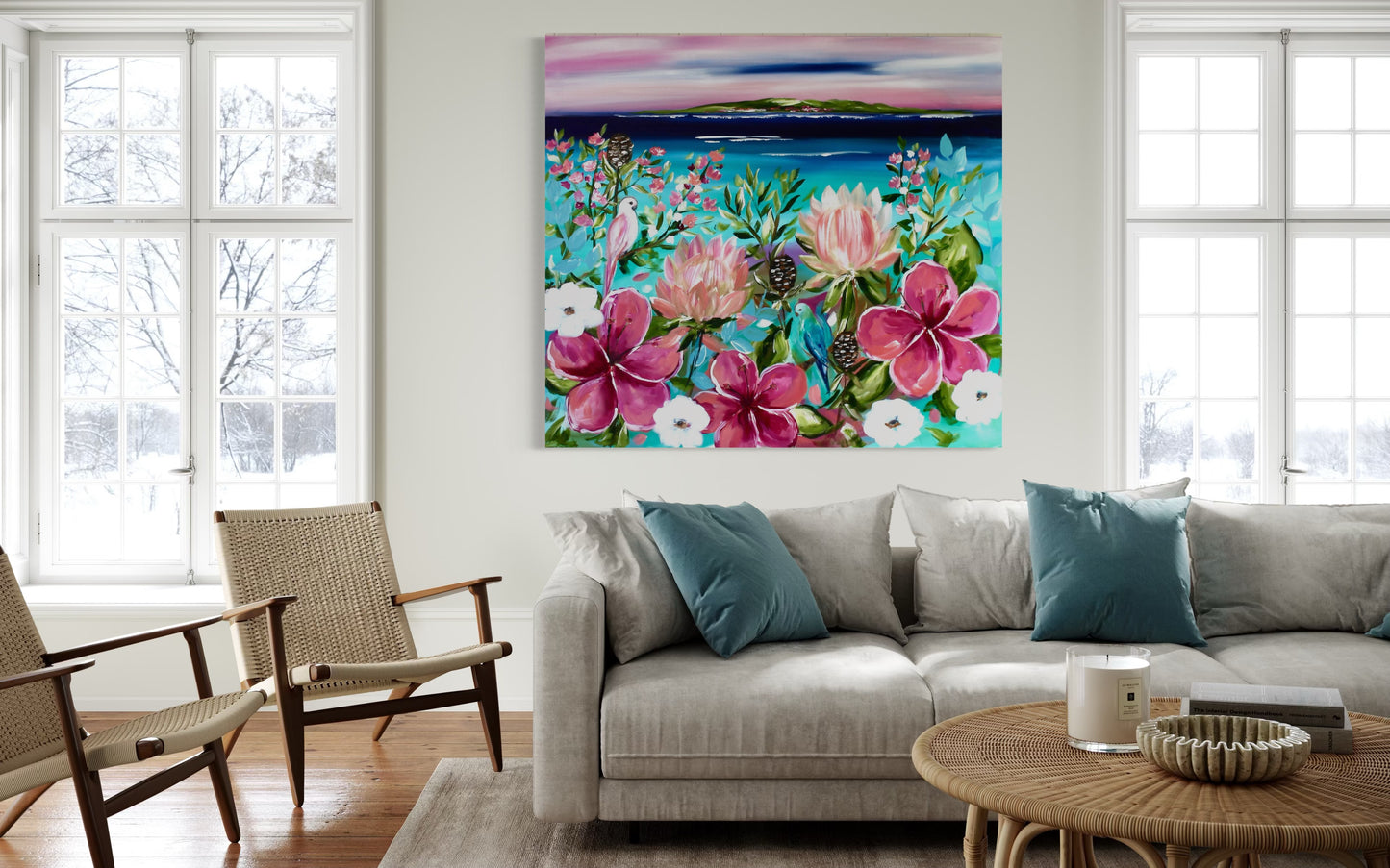 Tropical Bloom - A Coastal Paradise 1.1 x 1