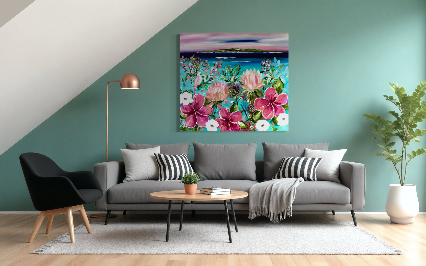 Tropical Bloom - A Coastal Paradise 1.1 x 1