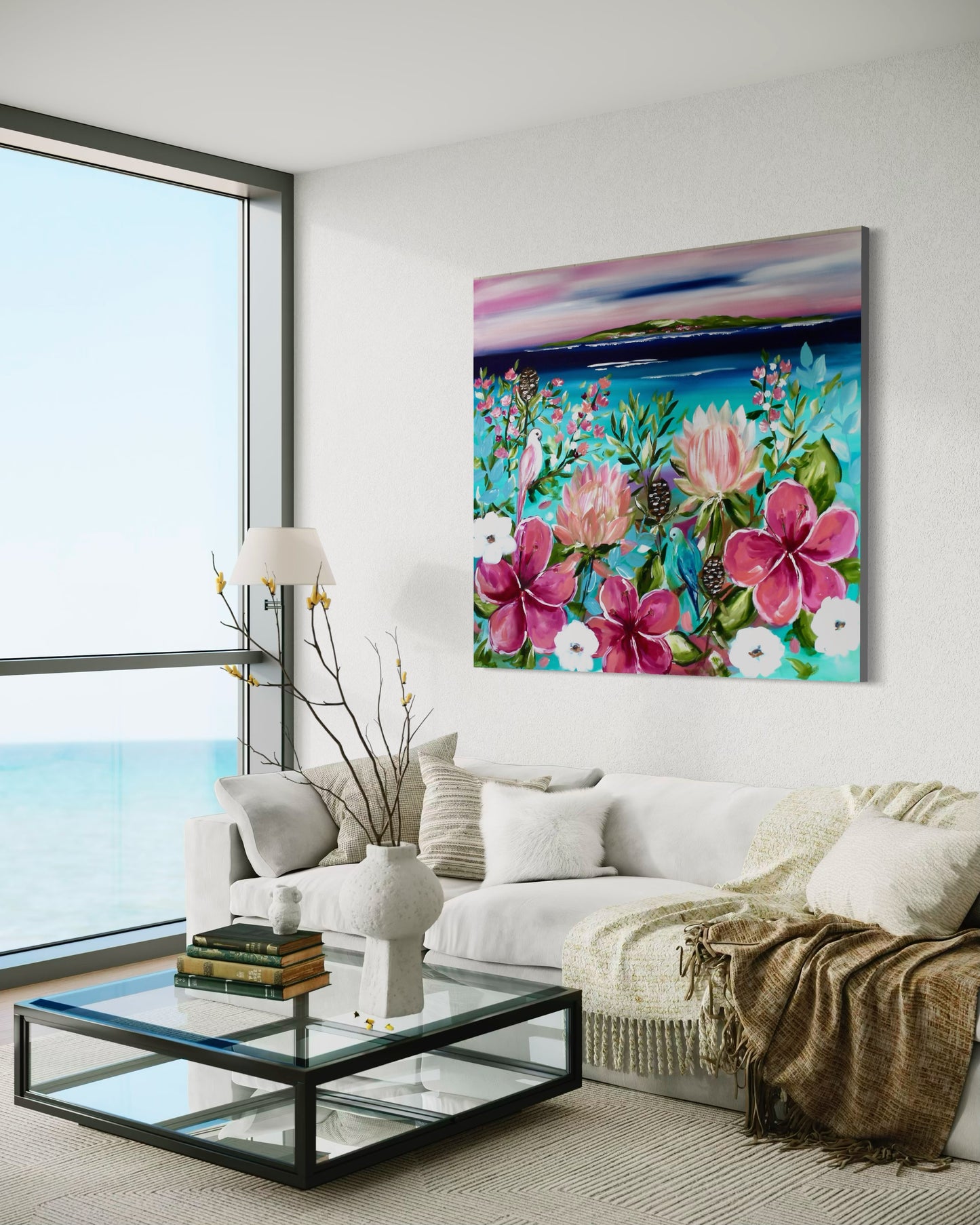 Tropical Bloom - A Coastal Paradise 1.1 x 1