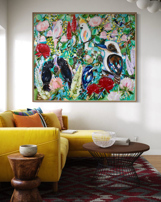 Feathered Harmony - Home amongst Nature - 1.2x1.4