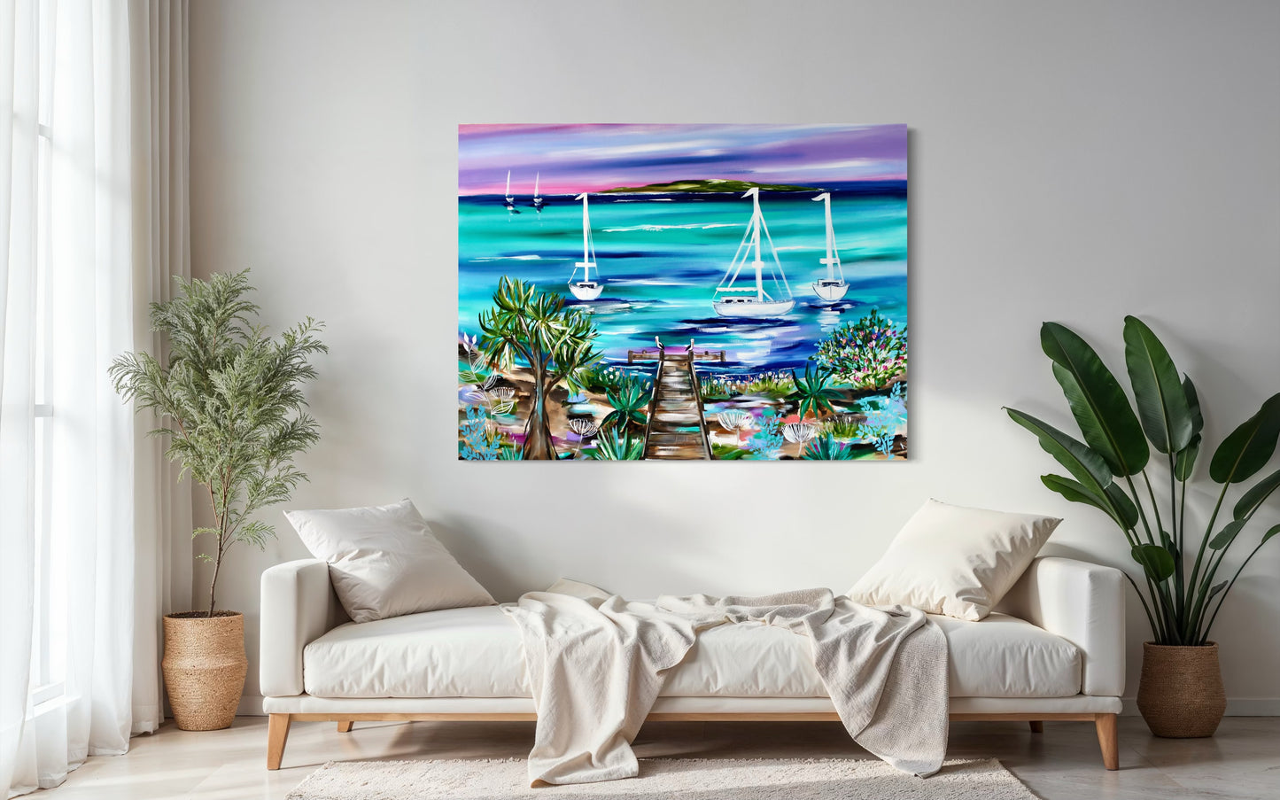 Harbour at Dusk - 120 x 90 cm