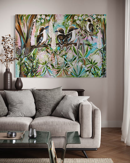 Kookaburra Quartet - 130 x 90 cm