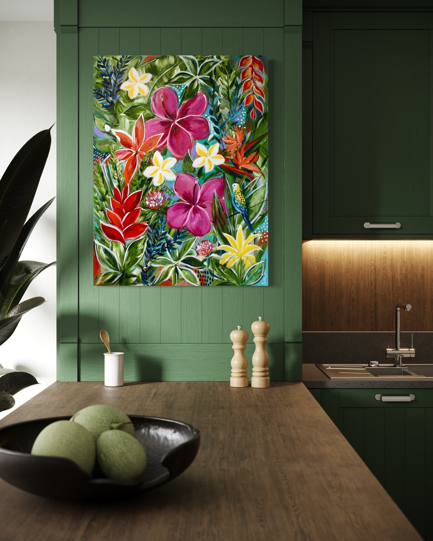 Tropical Bloom Symphony - 1.2x900