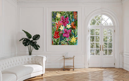 Tropical Bloom Symphony - 1.2x900