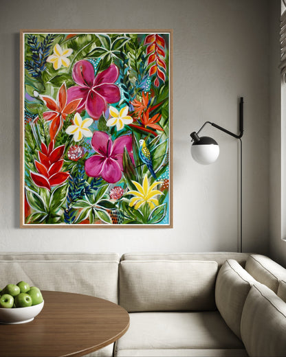 Tropical Bloom Symphony - 1.2x900