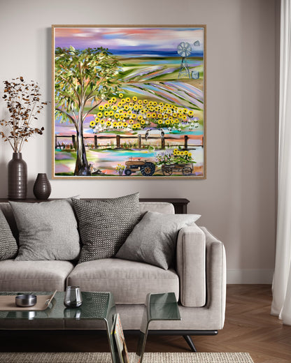 Sunflower Serenade - 1m x 1.1