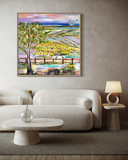 Sunflower Serenade - 1m x 1.1