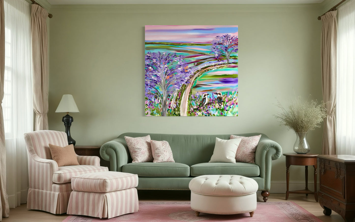 Lavender Skies and Jacaranda Dreams - 800x800