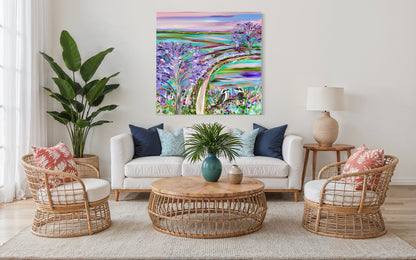 Lavender Skies and Jacaranda Dreams - 800x800