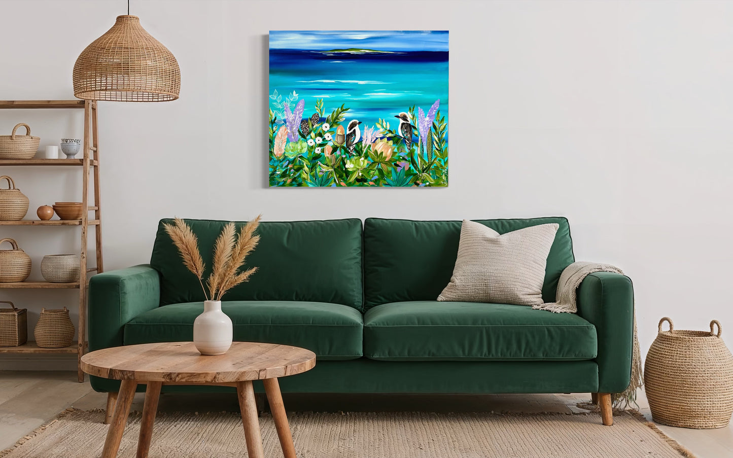 Kookaburra’s by the Turquoise Shore - 80x90