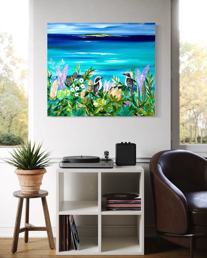 Kookaburra’s by the Turquoise Shore - 80x90
