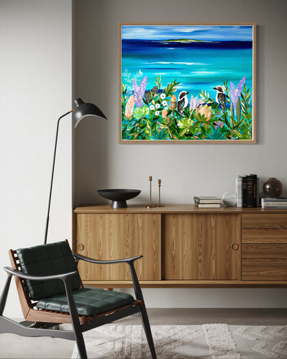 Kookaburra’s by the Turquoise Shore - 80x90